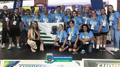 Delegação de Sete Quedas participa do Jogos da Melhor Idade 2025 em Três Lagoas